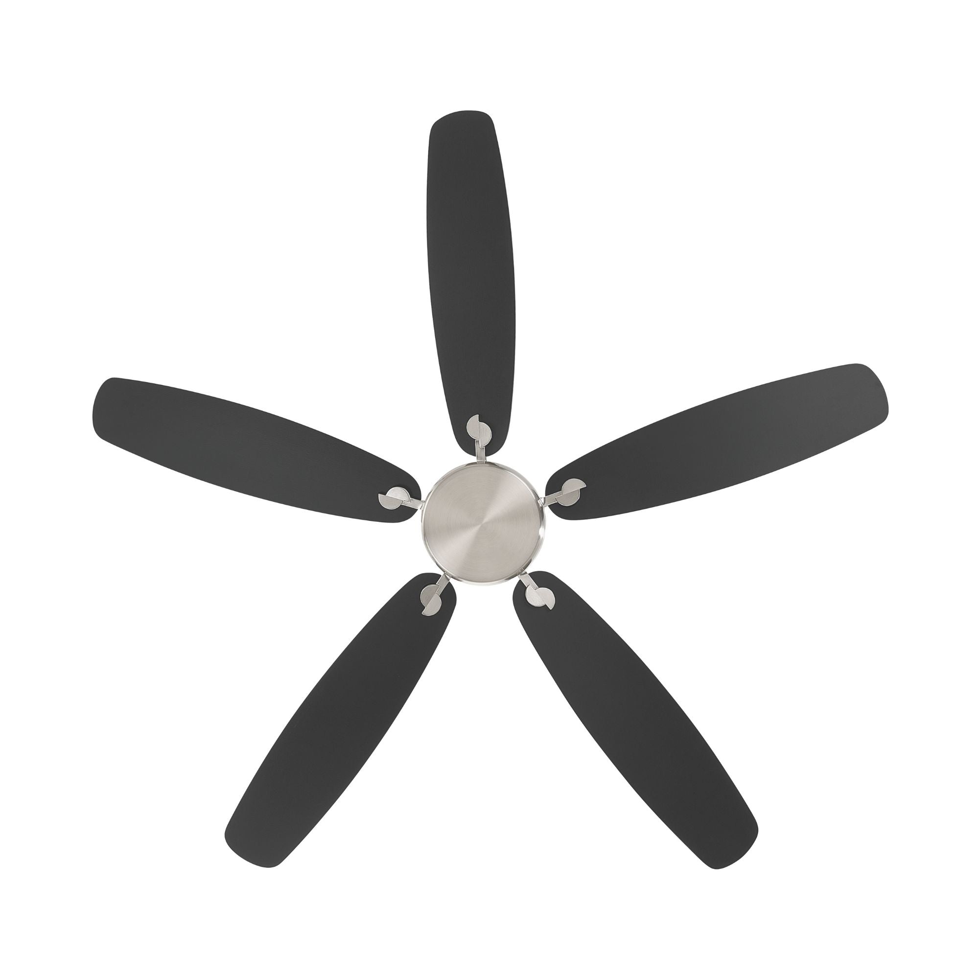 Minka Aire Soreno 52'' Ceiling Fan with LED Light AC Motor Brushed Nickel/Coal Black