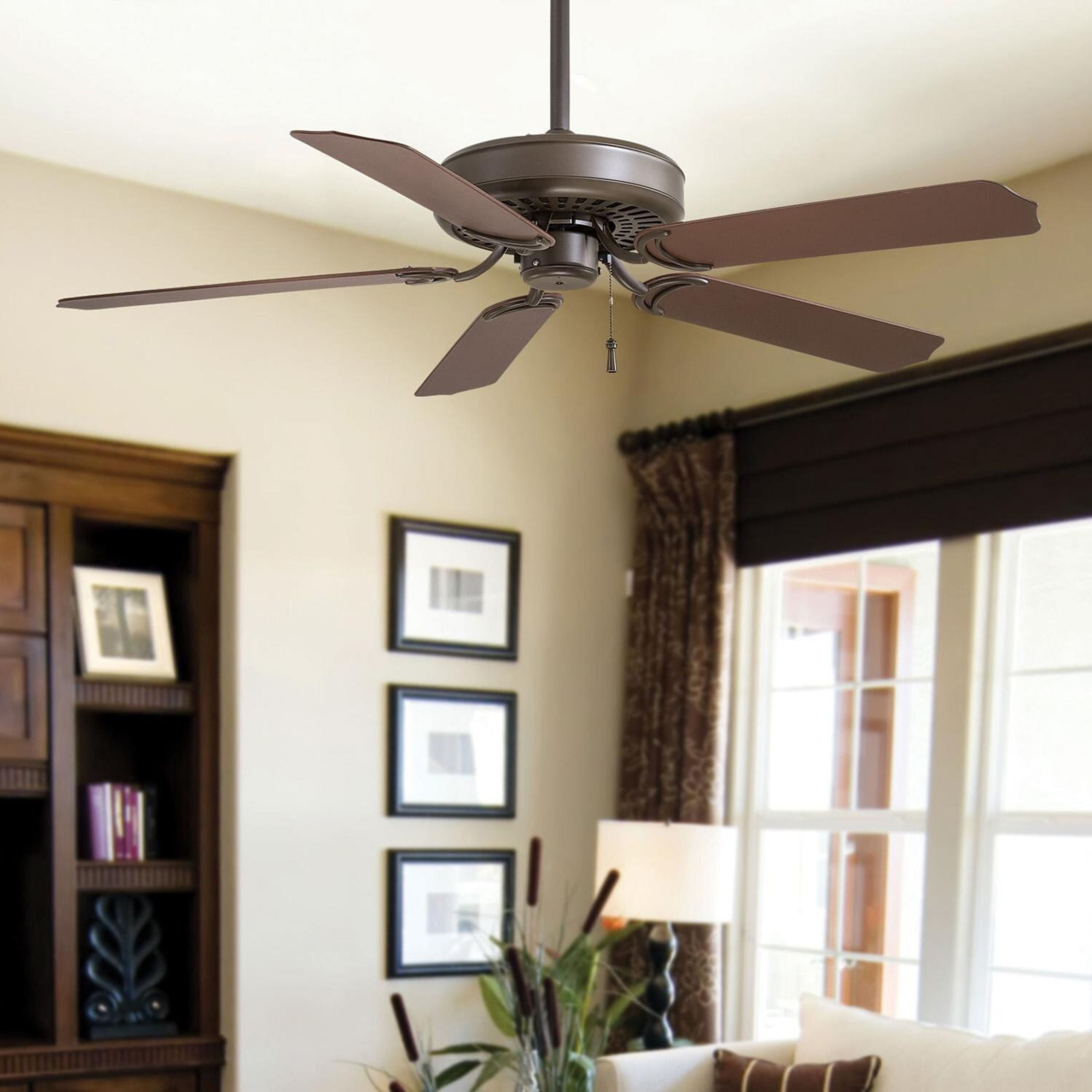 Sundance 52" Bronze Outdoor Ceiling Fan with Pull Chain