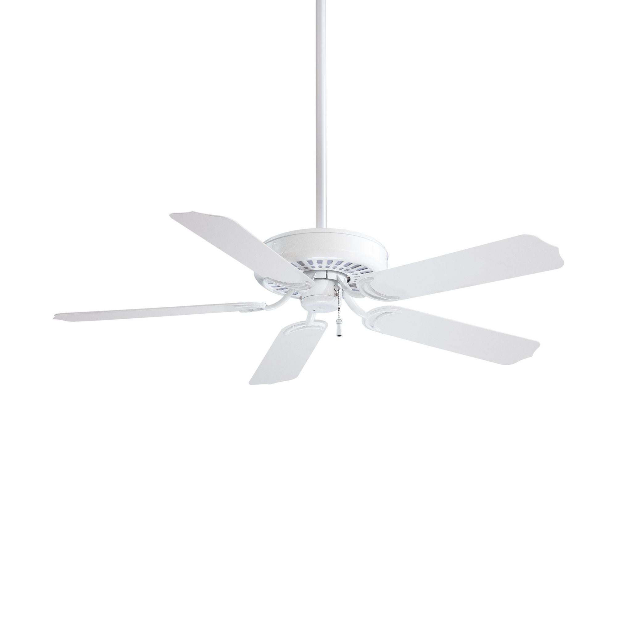 Sundance 52" White Outdoor Ceiling Fan with Pull Chain
