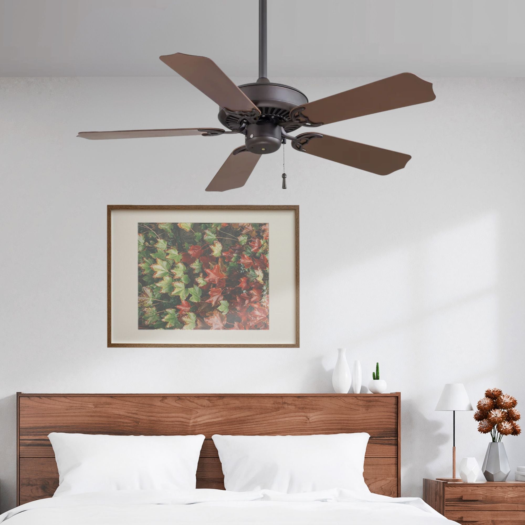 Sundance 42" Bronze Outdoor Ceiling Fan with Pull Chain