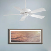 Minka Aire - Sundance 42" White Outdoor Ceiling Fan with Pull Chain | Bees Lighting