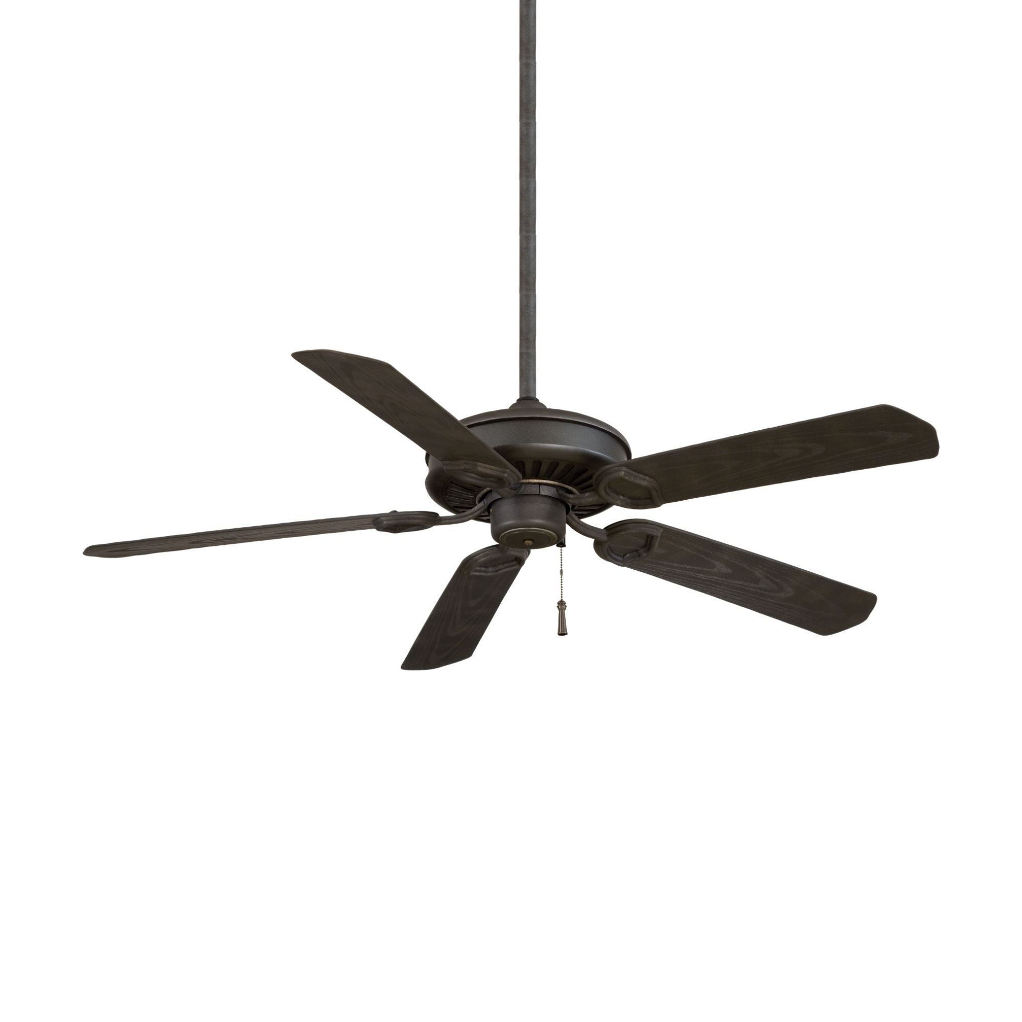 Sundowner 54" Black Iron Wet Rated Ceiling Fan with Pull Chain