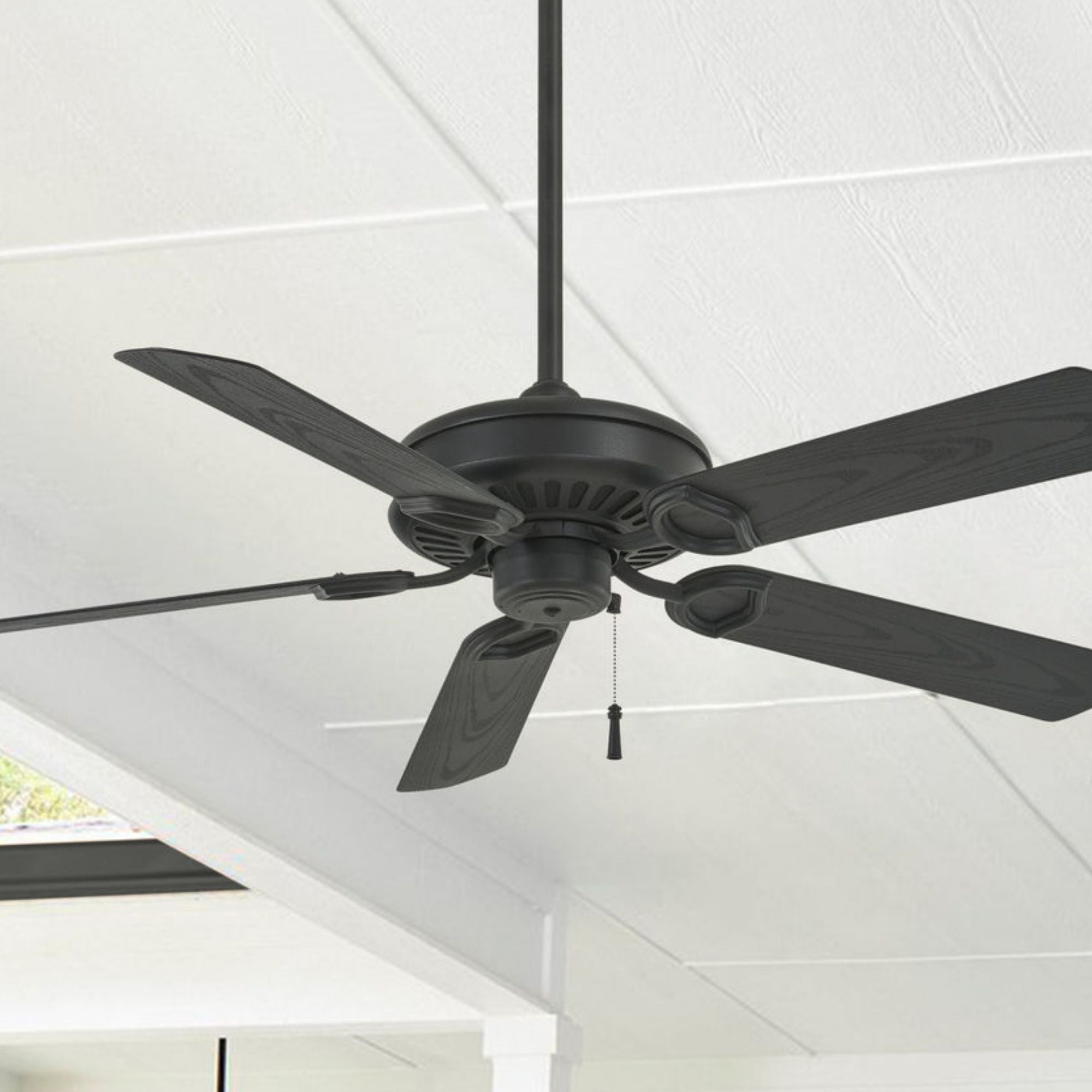 Minka Aire - Sundowner 54" Textured Coal Wet Rated Ceiling Fan with Pull Chain | Bees Lighting