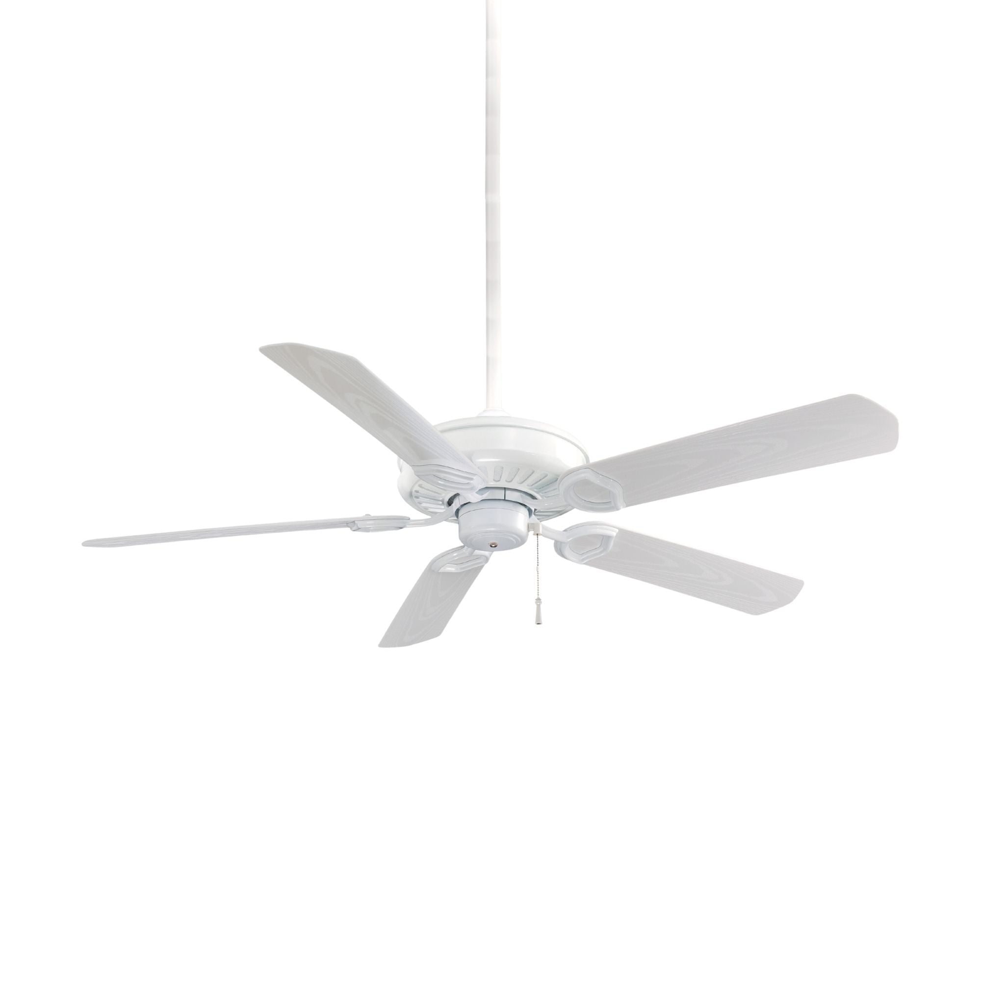 Sundowner 54" White Wet Rated Ceiling Fan with Pull Chain