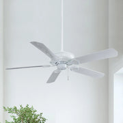 Minka Aire - Sundowner 54" White Wet Rated Ceiling Fan with Pull Chain | Bees Lighting