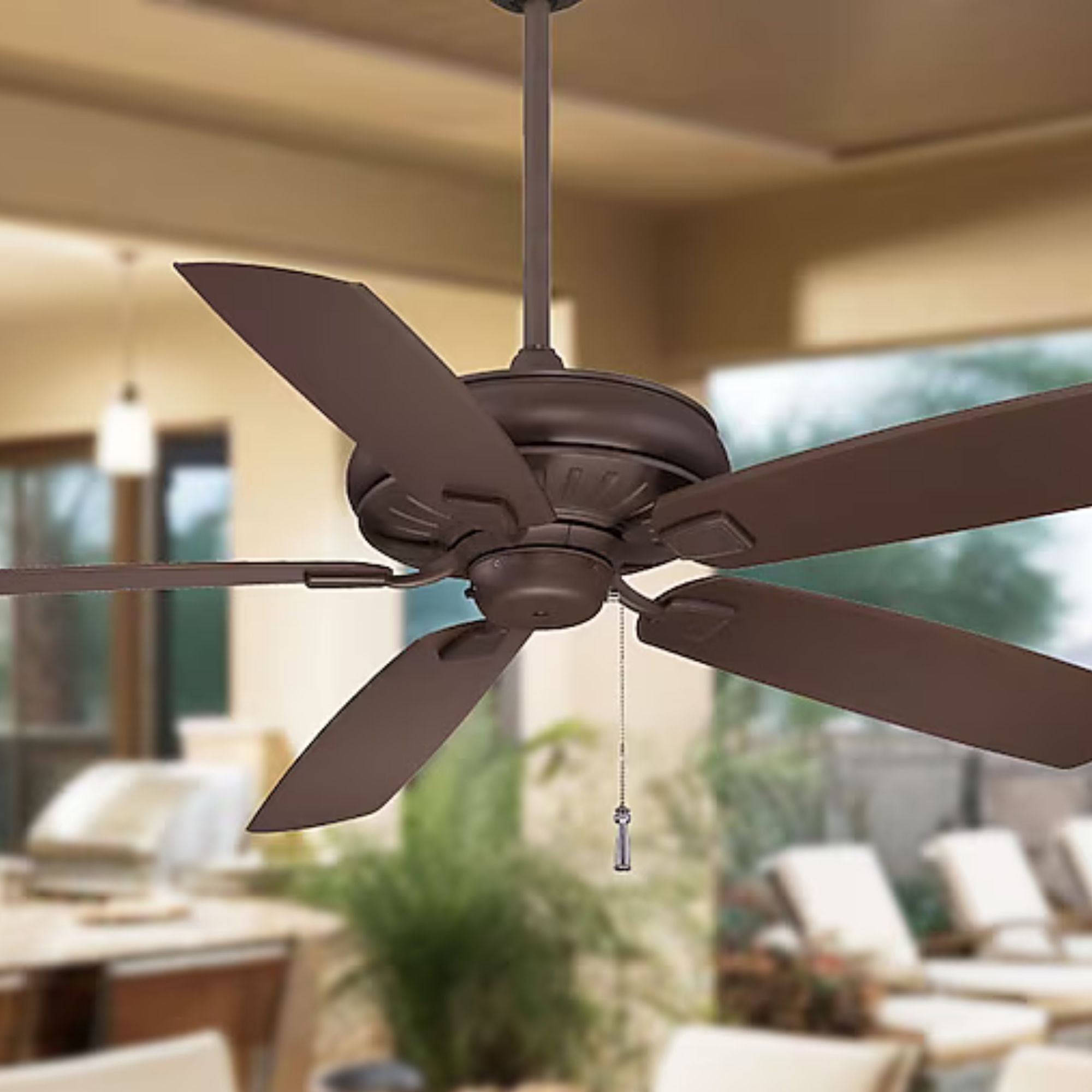 Minka Aire - Sunseeker 60" Oil Rubbed Bronze Outdoor Ceiling Fan with Pull Chain | Bees Lighting