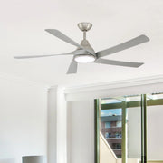 Minka Aire - Transonic 56" LED Ceiling Fan with Remote, Brushed Nickel | Bees Lighting
