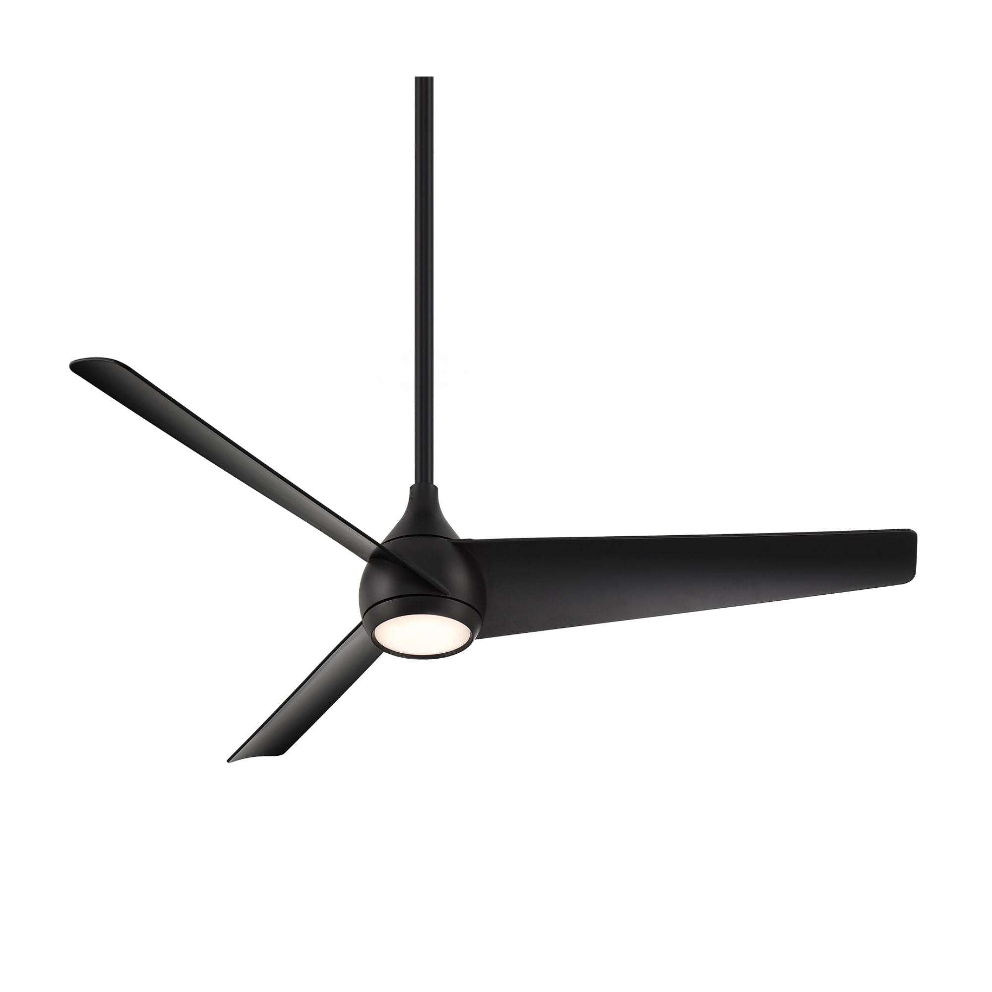 Twist LED 52" Smart Ceiling Fan with Remote, Black Coal - Bees Lighting