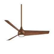 Twist LED 52" Smart Ceiling Fan with Remote, Distressed Koa - Bees Lighting