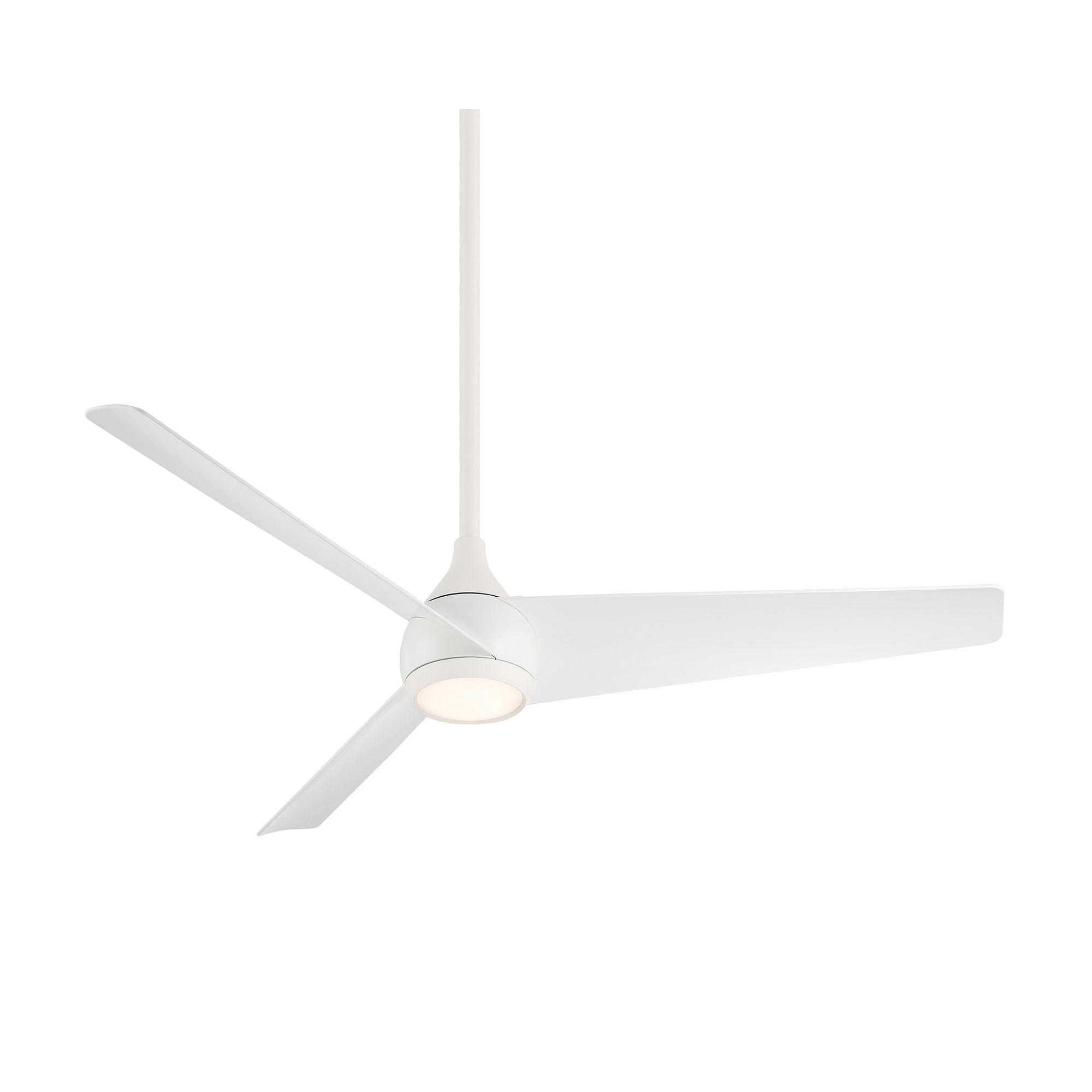 Twist LED 52" Smart Ceiling Fan with Remote, Flat White - Bees Lighting