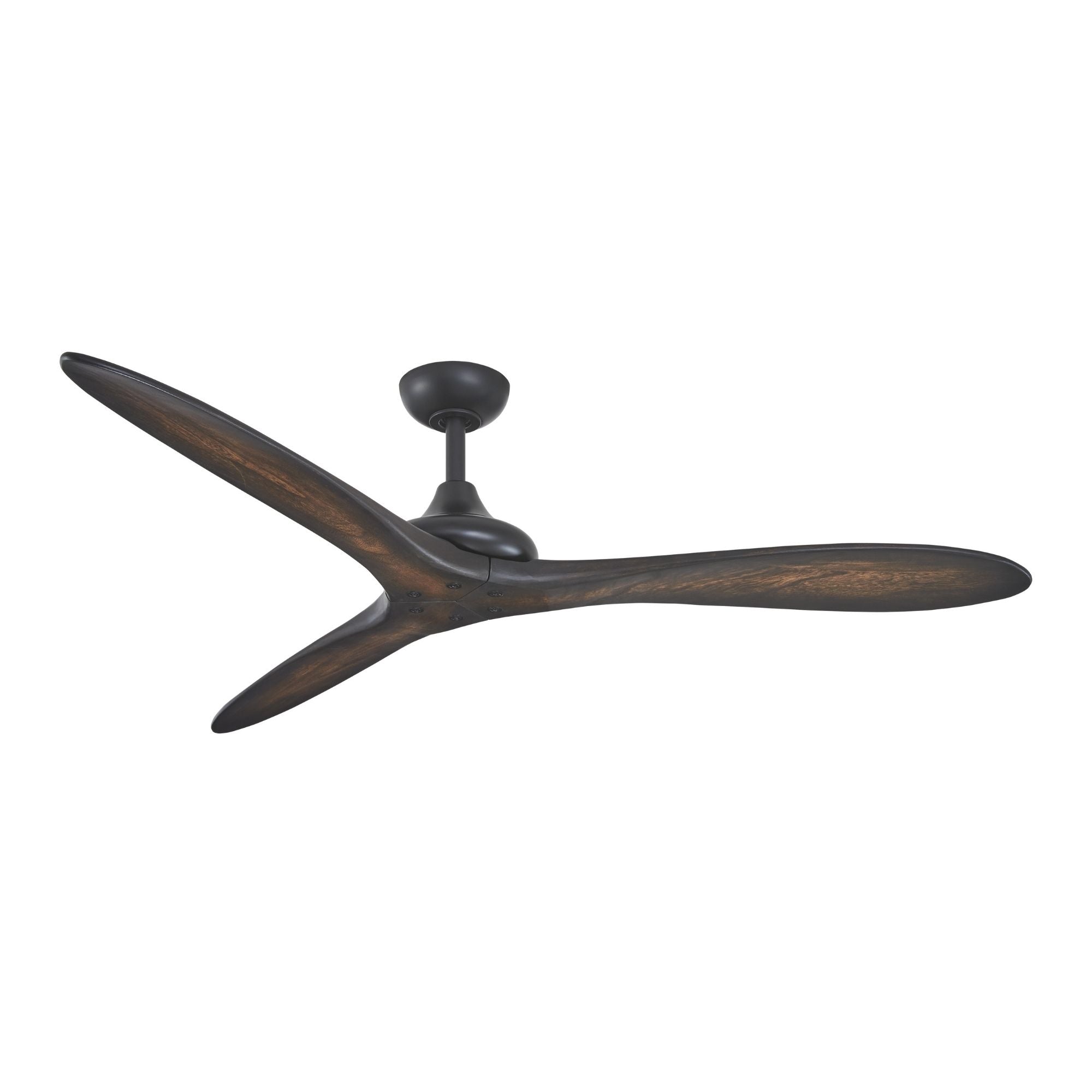 Vapor 60" Ceiling Fan with Remote, Black Coal with Toned Koa Wood Blades