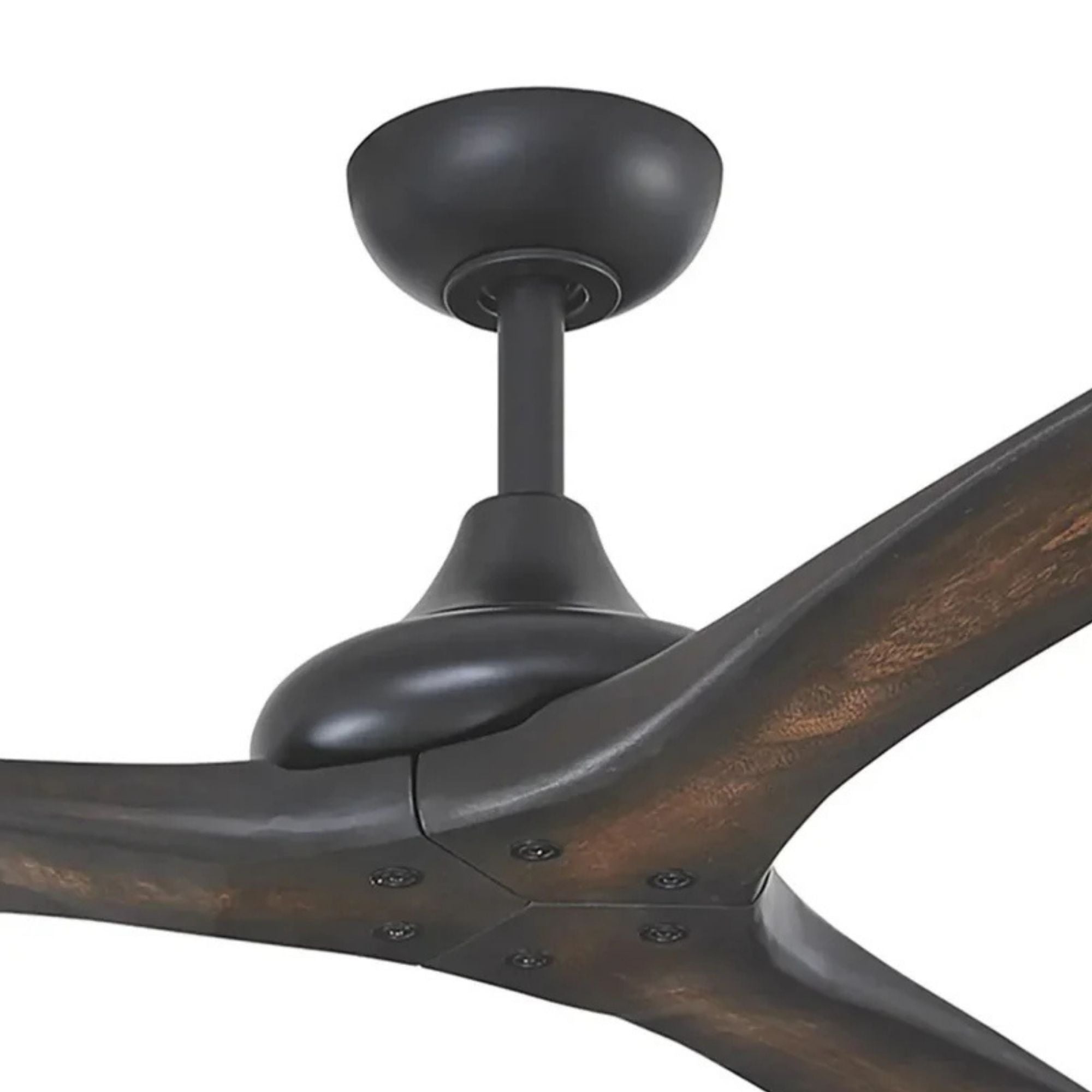 Vapor 60" Ceiling Fan with Remote, Black Coal with Toned Koa Wood Blades