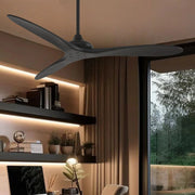 Minka Aire - Vapor 60" Ceiling Fan with Remote, Black Coal | Bees Lighting