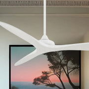Vapor 60" Ceiling Fan with Remote, Flat White