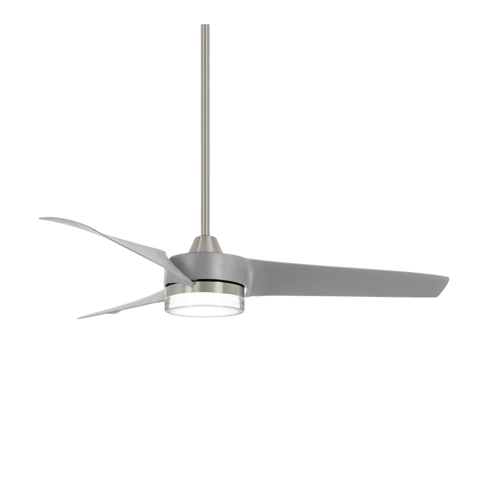 Veer LED 56" Smart Ceiling Fan with Remote, Brushed Nickel - Bees Lighting