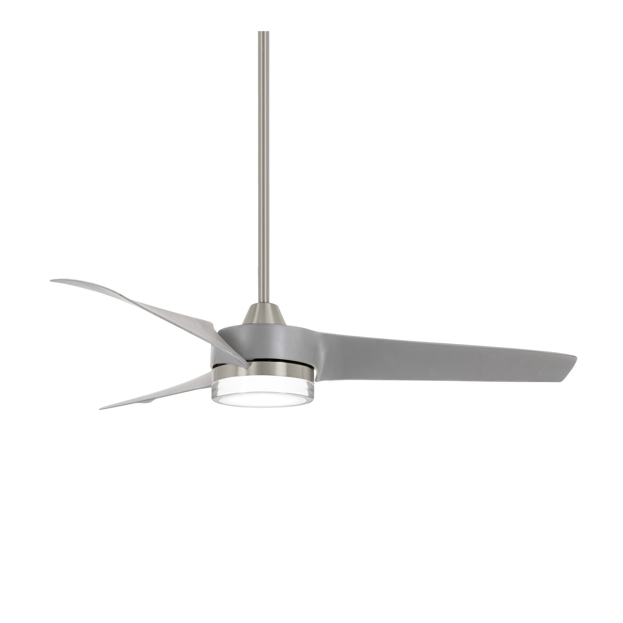 Veer LED 56" Smart Ceiling Fan with Remote, Brushed Nickel - Bees Lighting