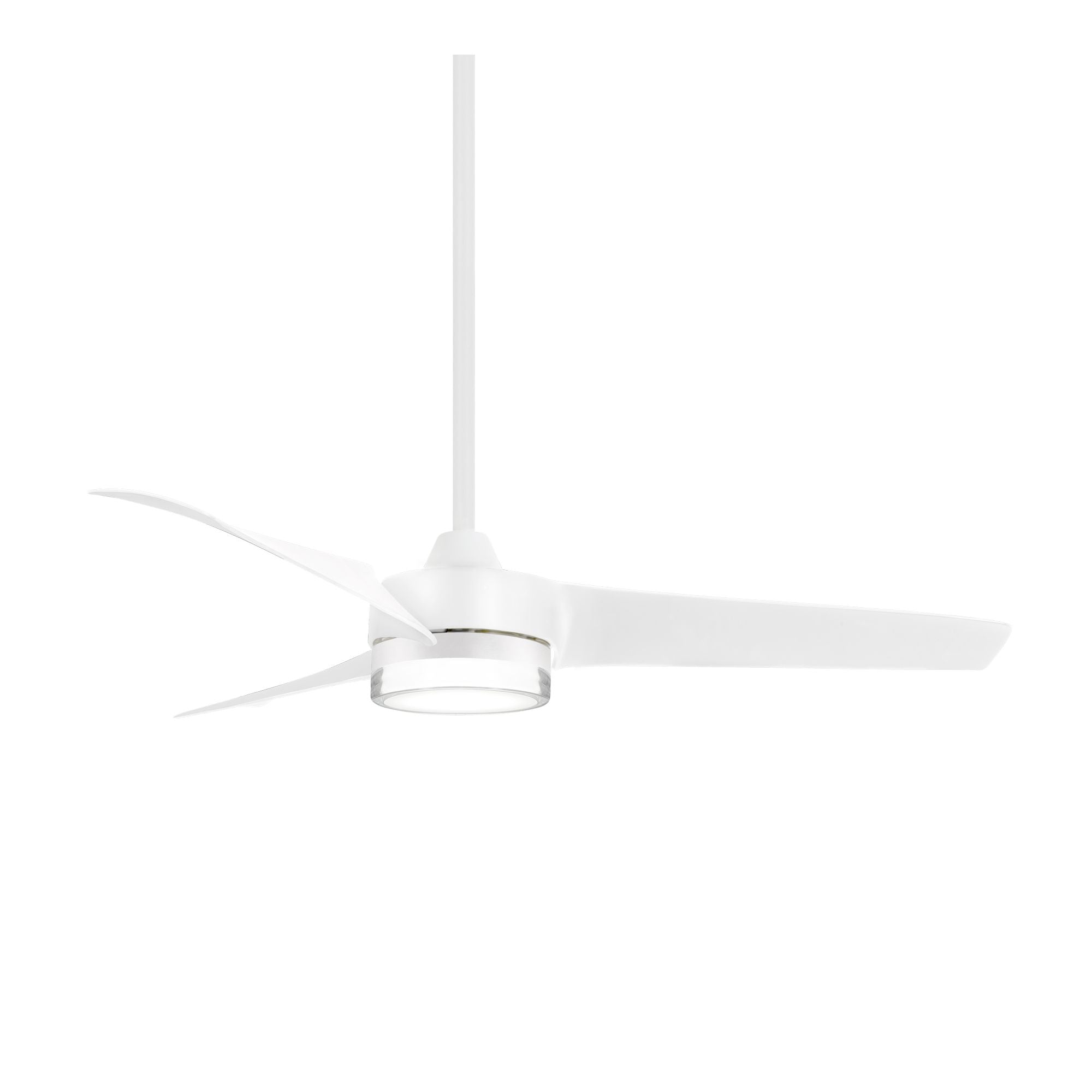 Veer LED 56" Smart Ceiling Fan with Remote, Flat White - Bees Lighting