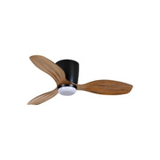 Ventiara 36" Coal Black LED Flush Mount Ceiling Fan