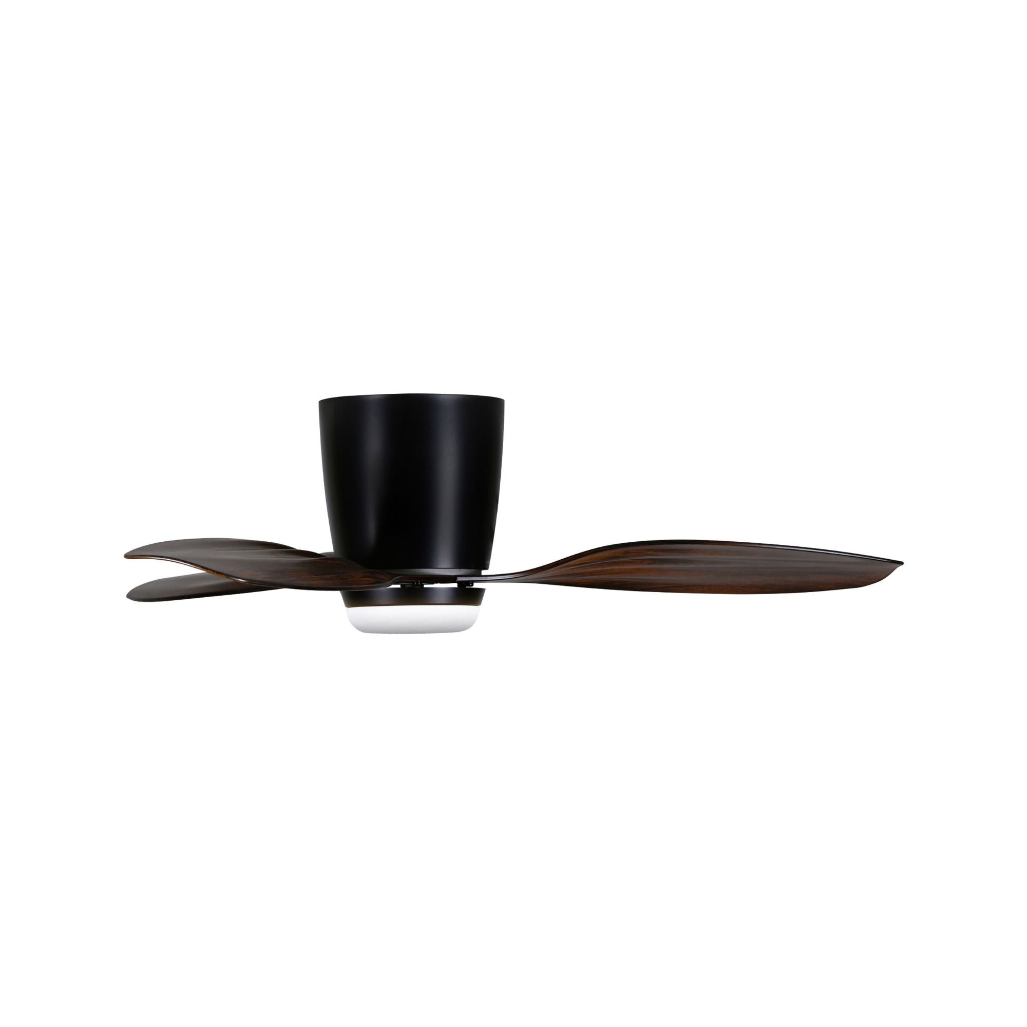 Ventiara 36" Coal Black LED Flush Mount Ceiling Fan