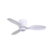 Ventiara 36" Flat White LED Flush Mount Ceiling Fan