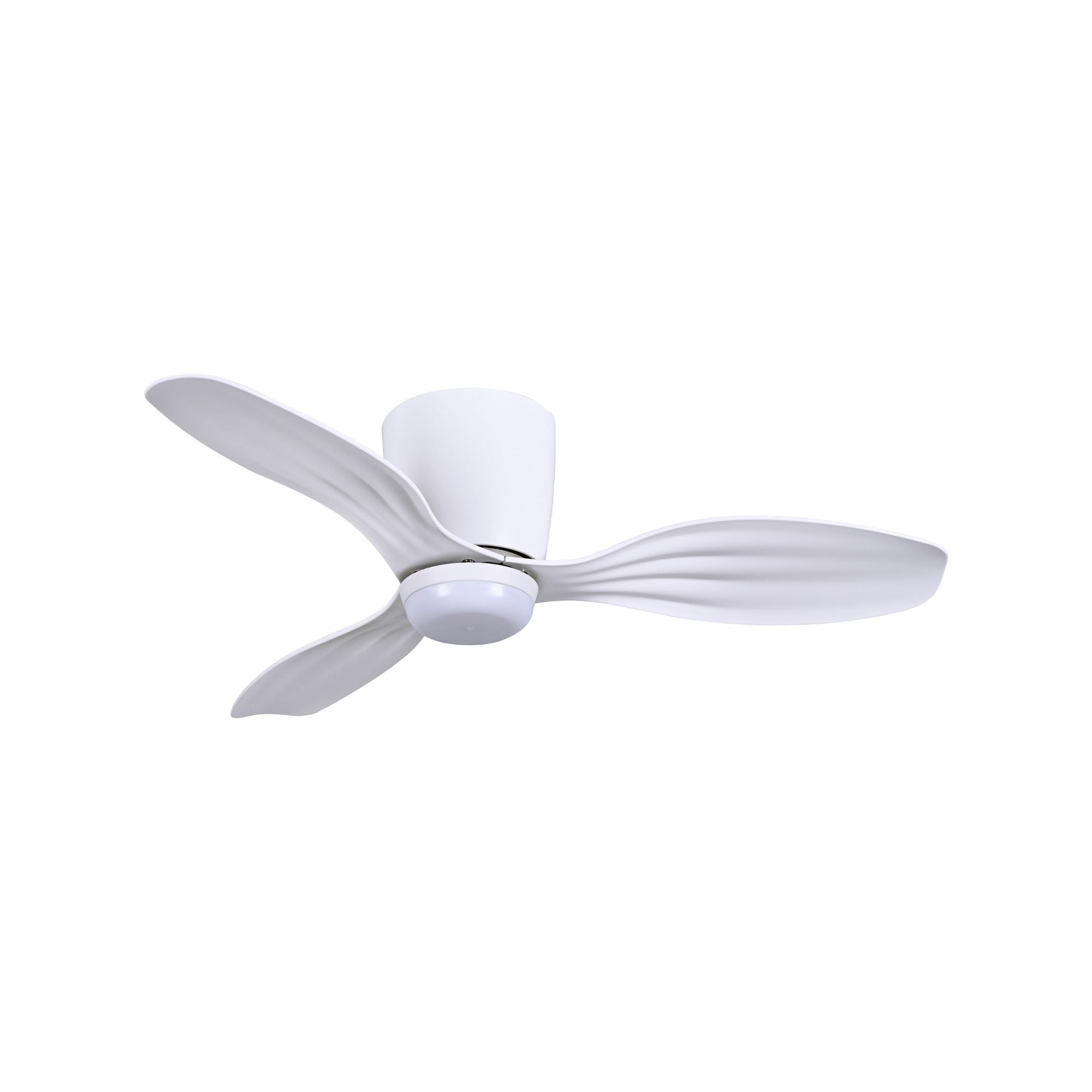 Ventiara 36" Flat White LED Flush Mount Ceiling Fan