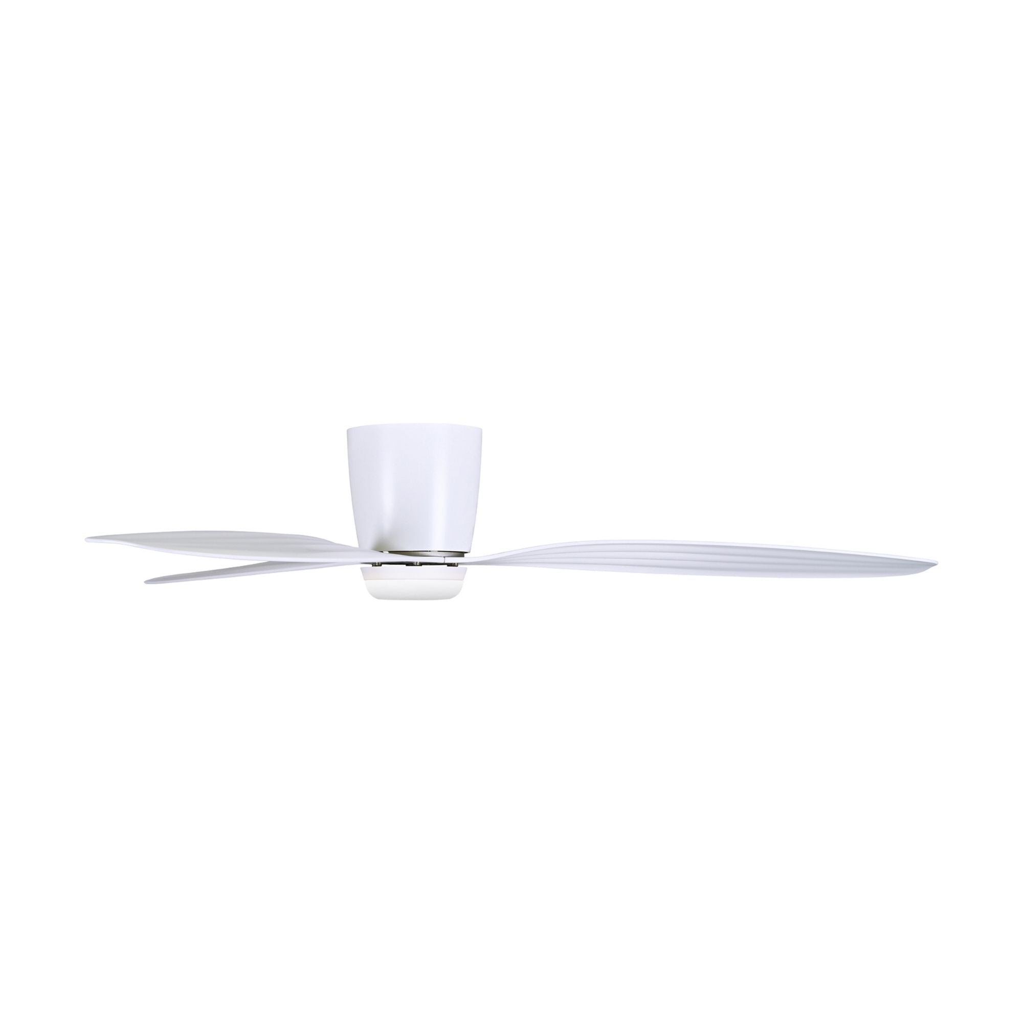 Ventiara 52" Flat White LED Flush Mount Ceiling Fan