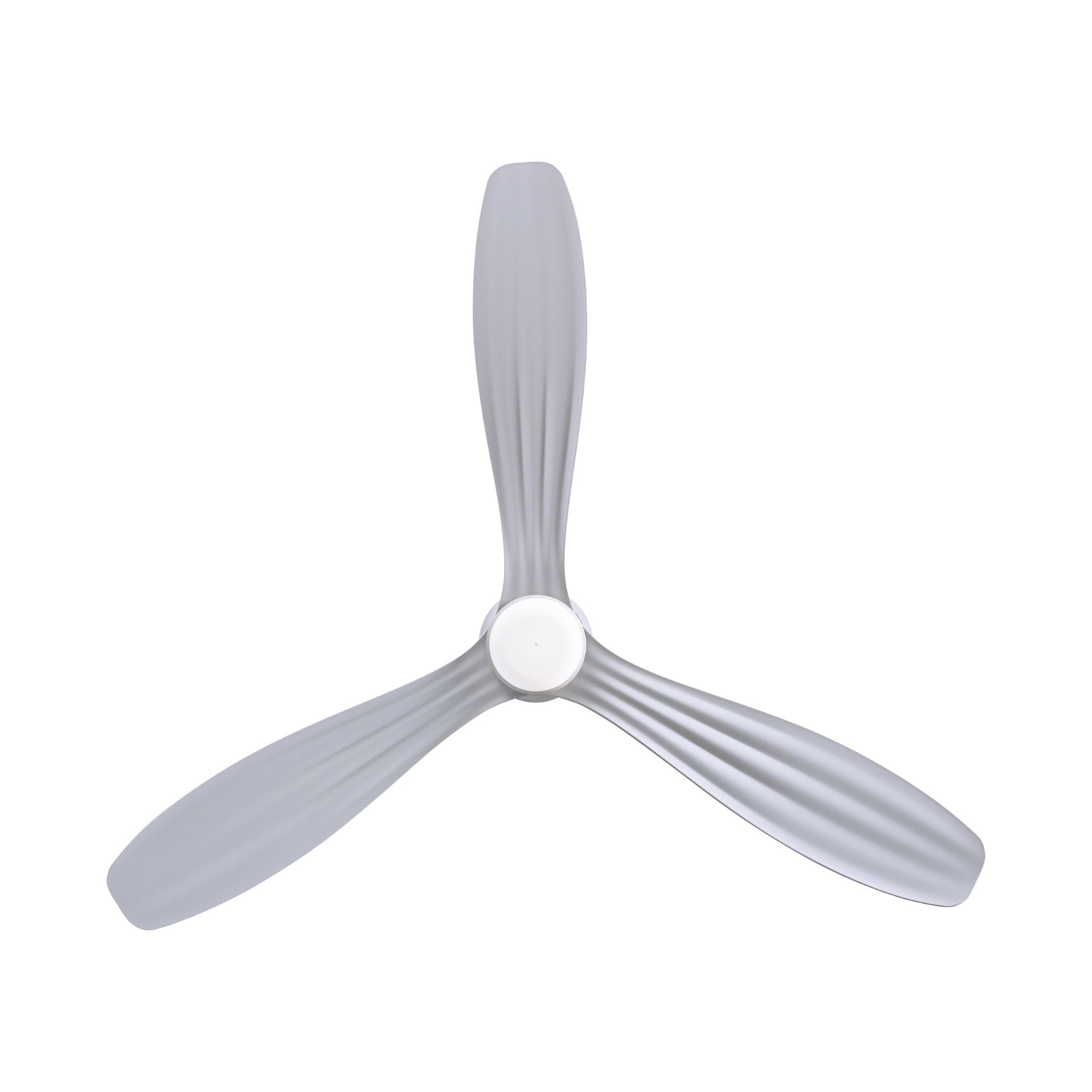 Ventiara 52" Flat White LED Flush Mount Ceiling Fan