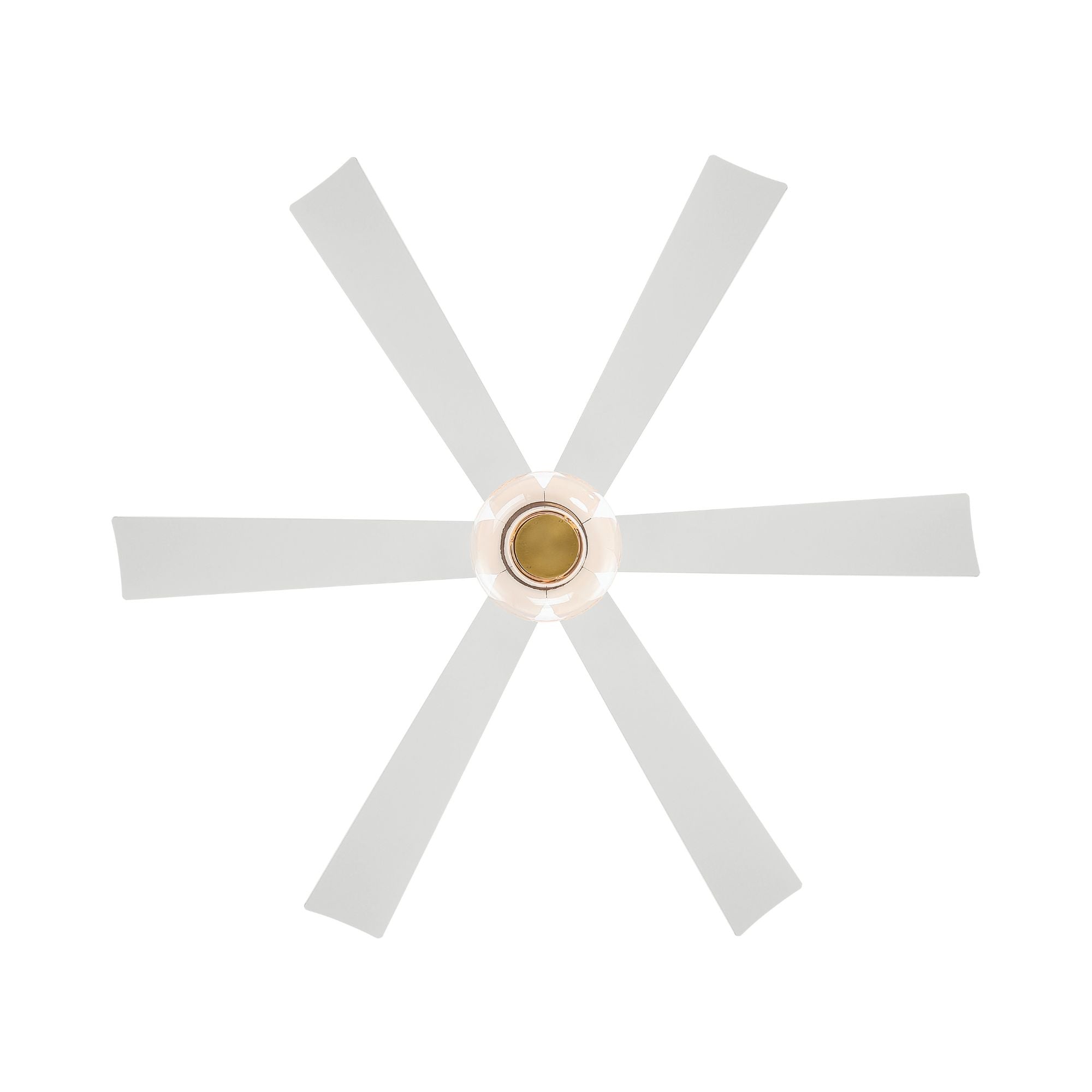 Minka Aire Veyra 56'' Smart Ceiling Fan with LED Light DC Motor Legacy Brass/Alabaster White