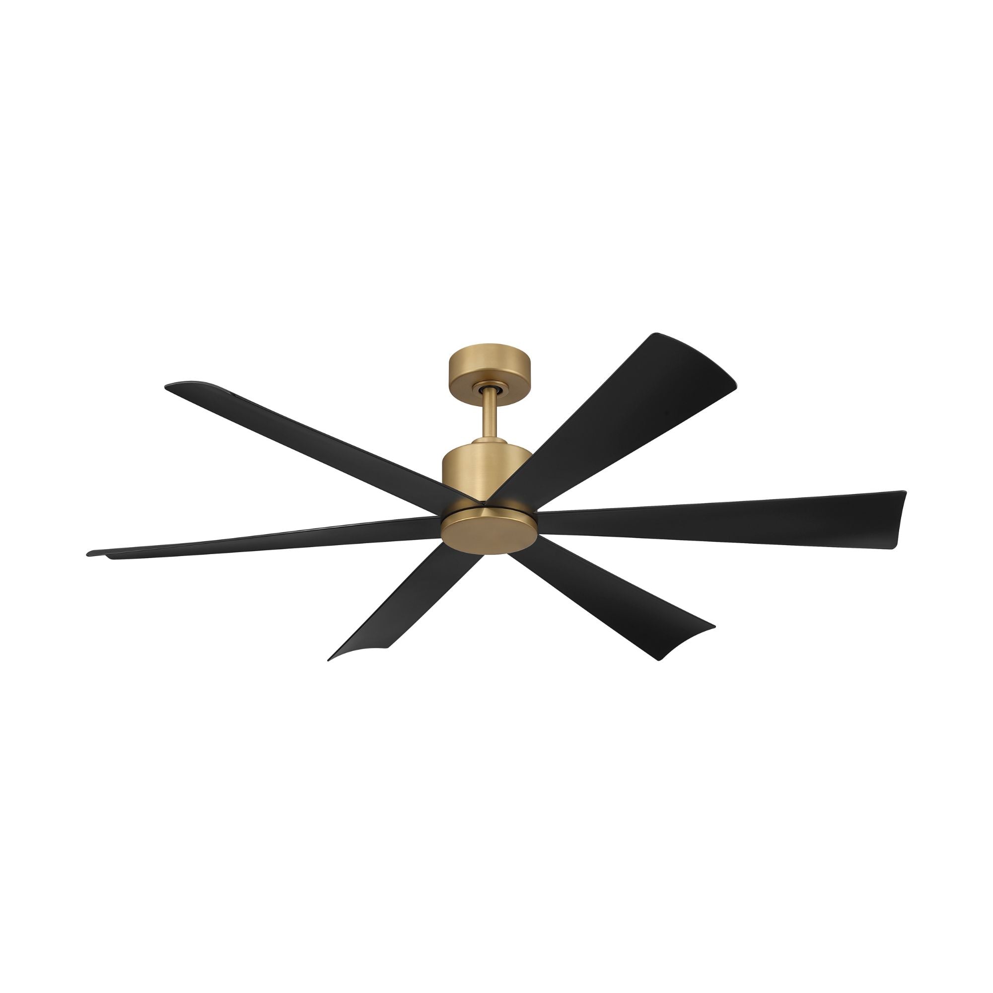 Minka Aire Veyra 56'' Smart Ceiling Fan with LED Light DC Motor Legacy Brass/Coal Black