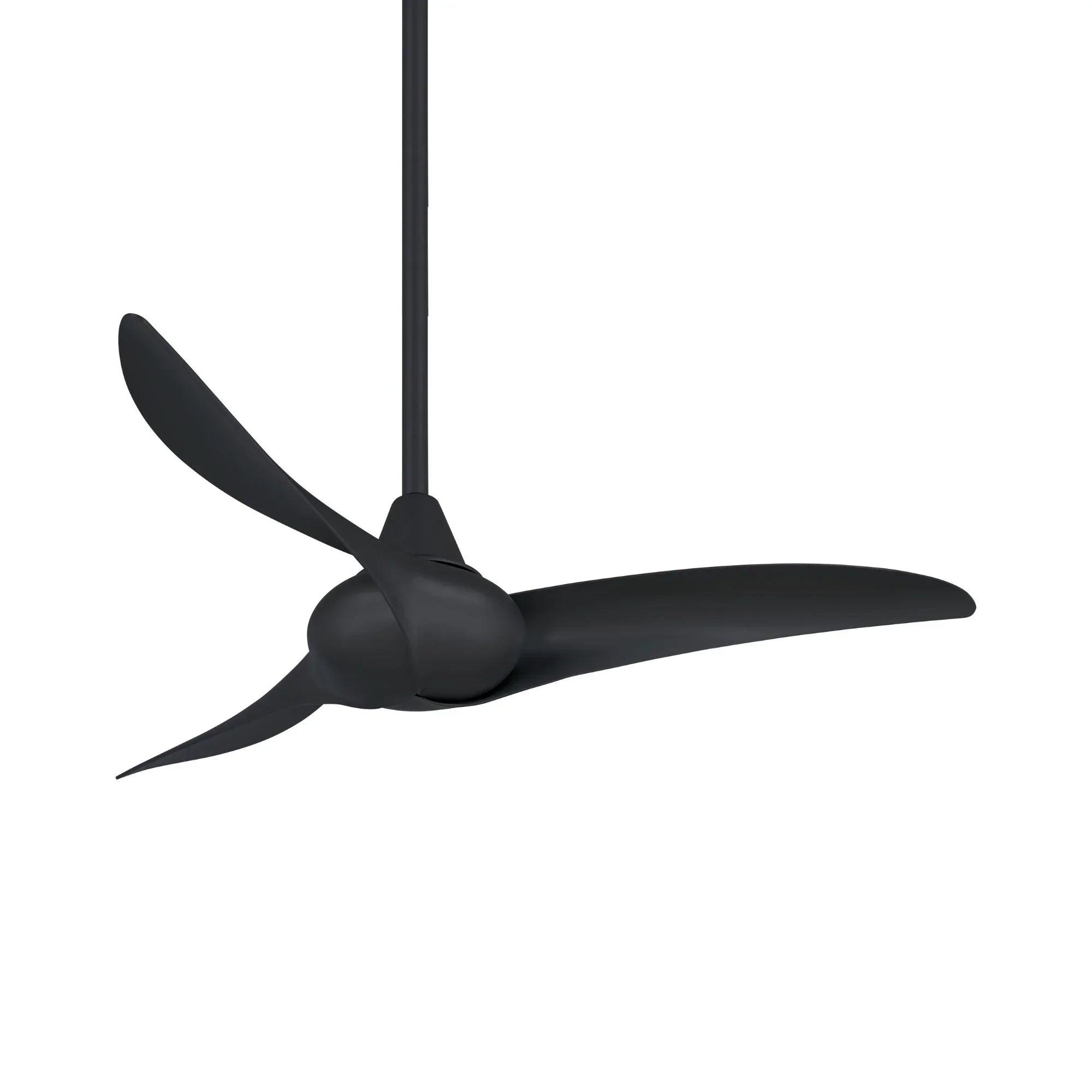Wave 44" Black Coal Indoor Ceiling Fan with Remote