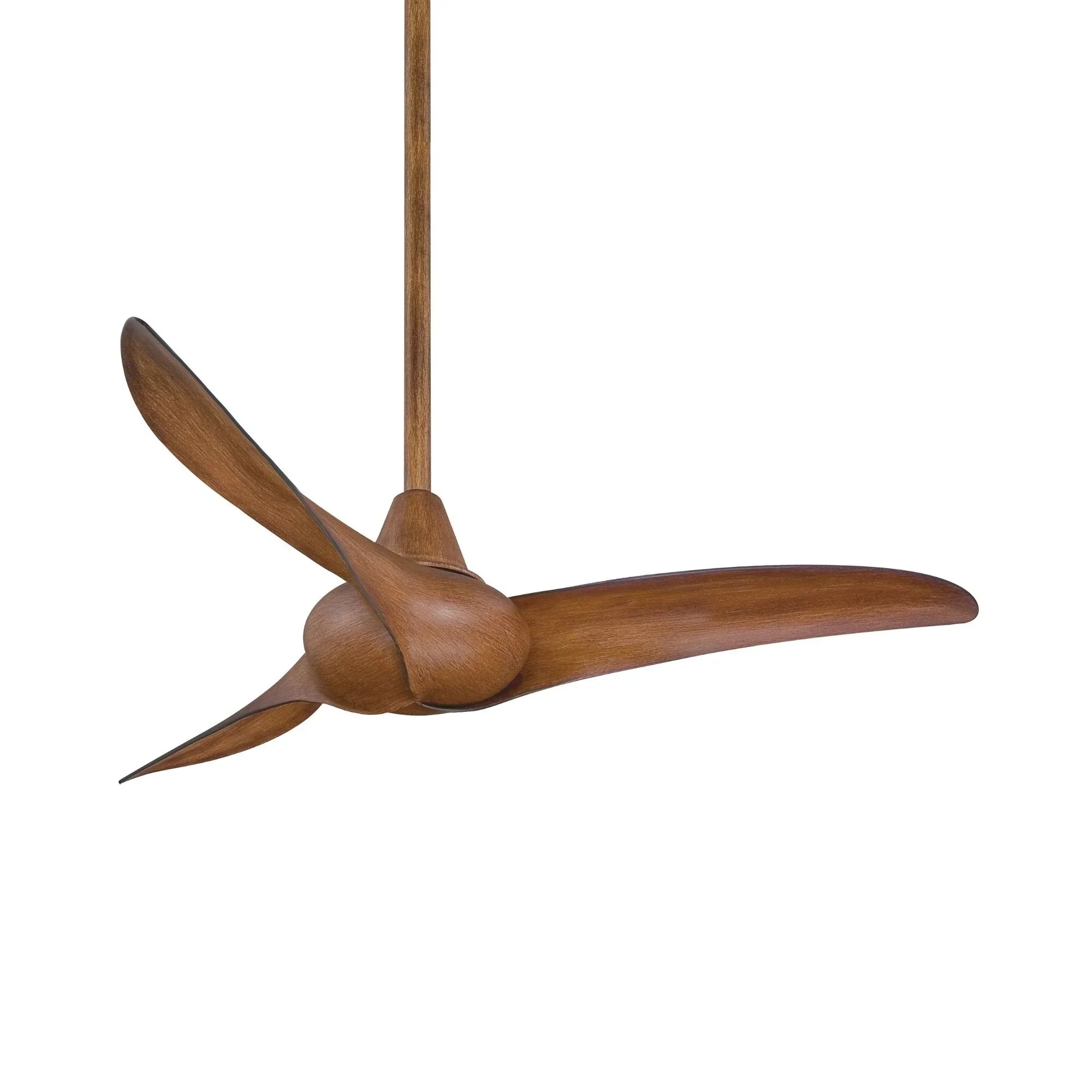 Wave 44" Distressed Koa Indoor Ceiling Fan with Remote