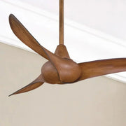 Wave 44" Distressed Koa Indoor Ceiling Fan with Remote