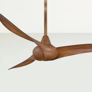 Wave 52" Distressed Koa Indoor Ceiling Fan with Remote