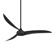 Wave 65" Black Coal Indoor Ceiling Fan with Remote
