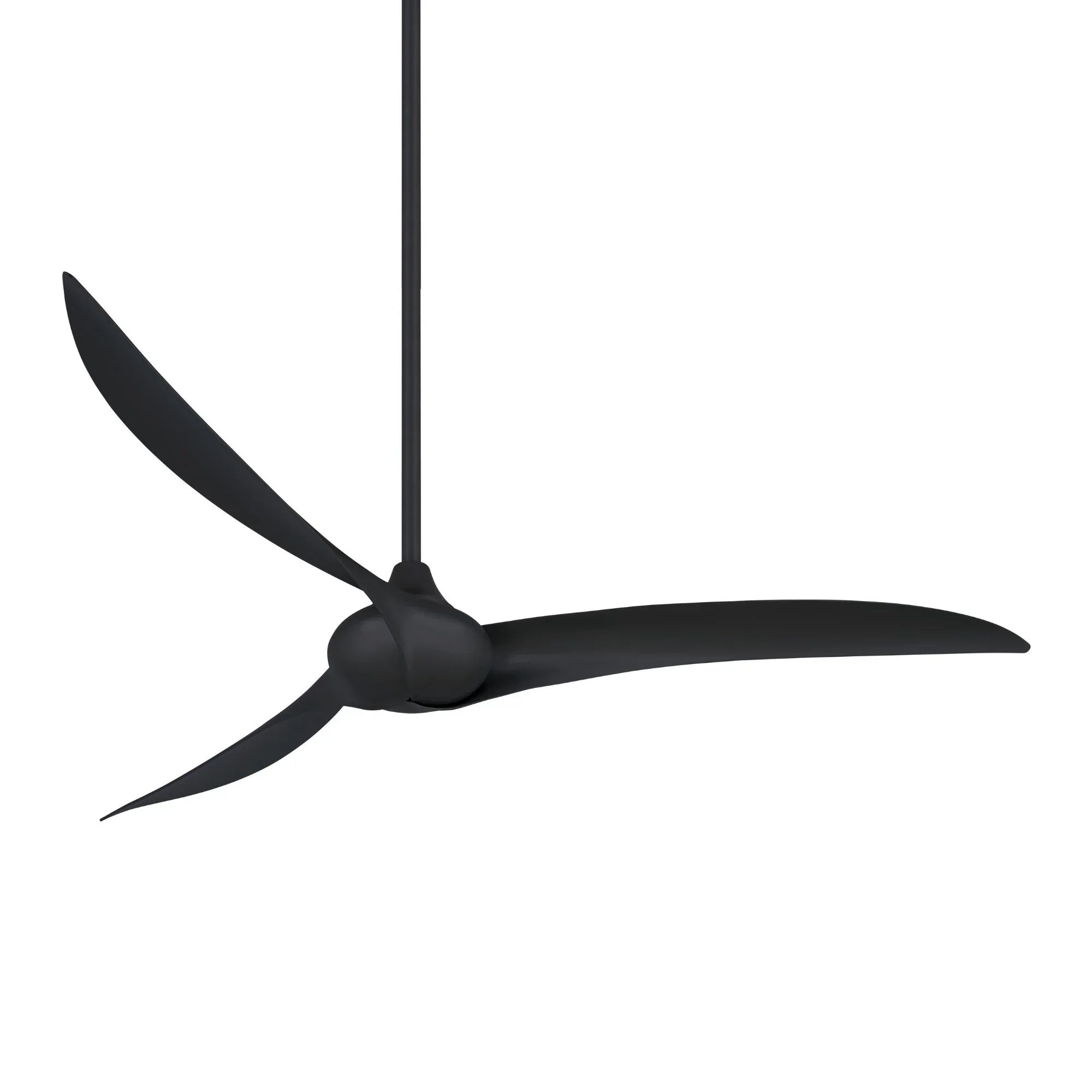 Wave 65" Black Coal Indoor Ceiling Fan with Remote