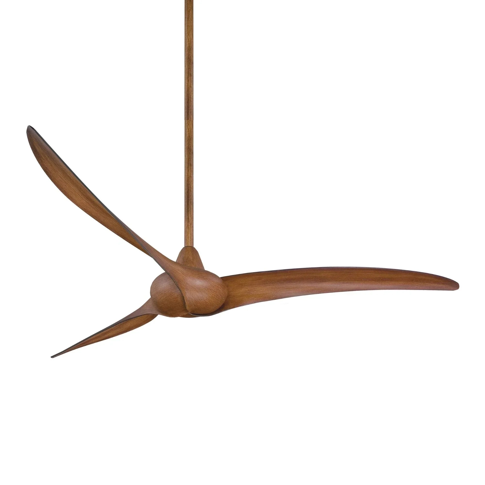 Wave 65" Distressed Koa Indoor Ceiling Fan with Remote