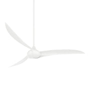 Wave 65" White Indoor Ceiling Fan with Remote