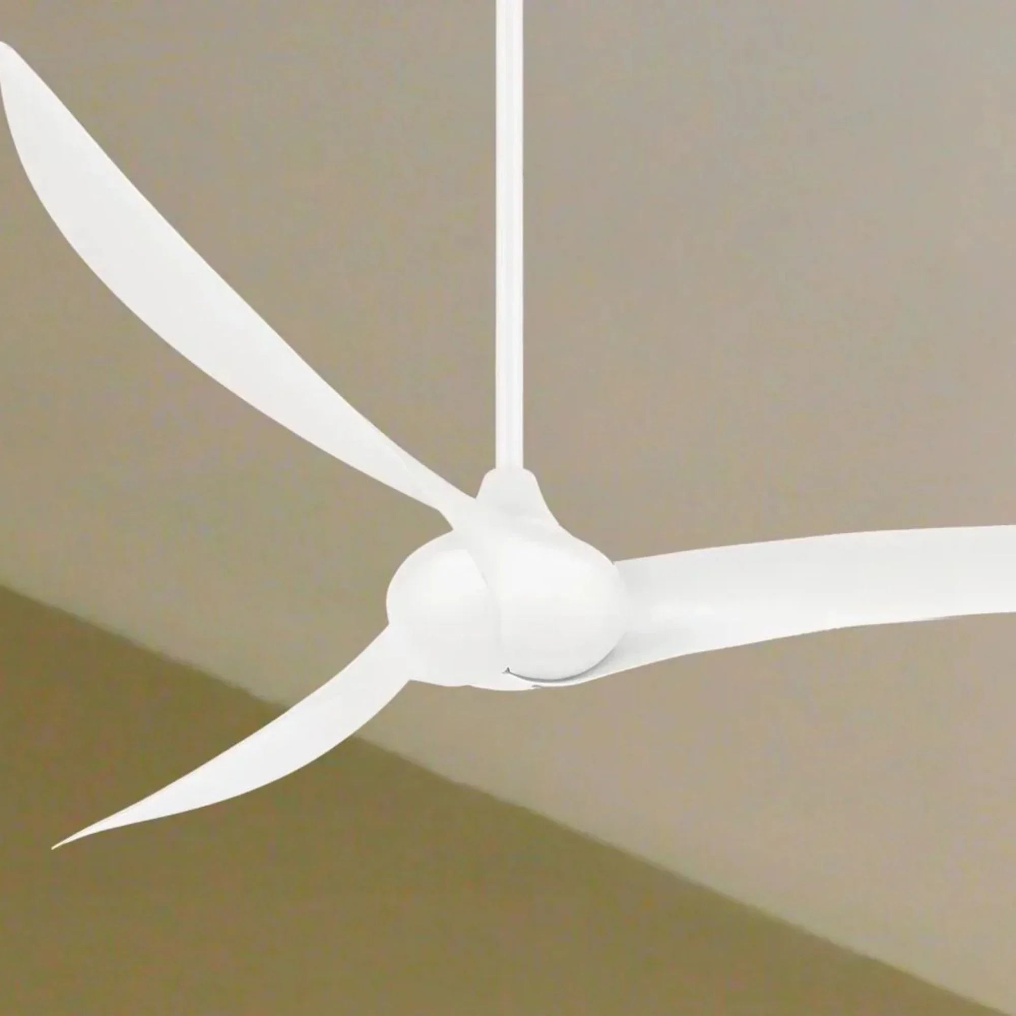 Wave 65" White Indoor Ceiling Fan with Remote