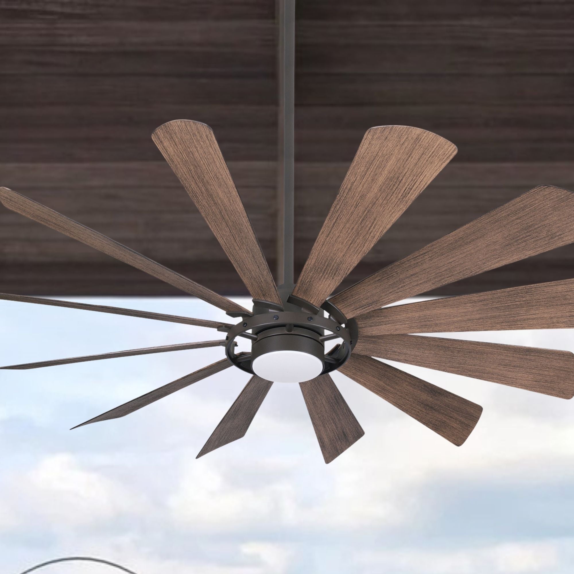 Windmolen LED 65" Wet Rated Smart Ceiling Fan, Oil Rubbed Bronze