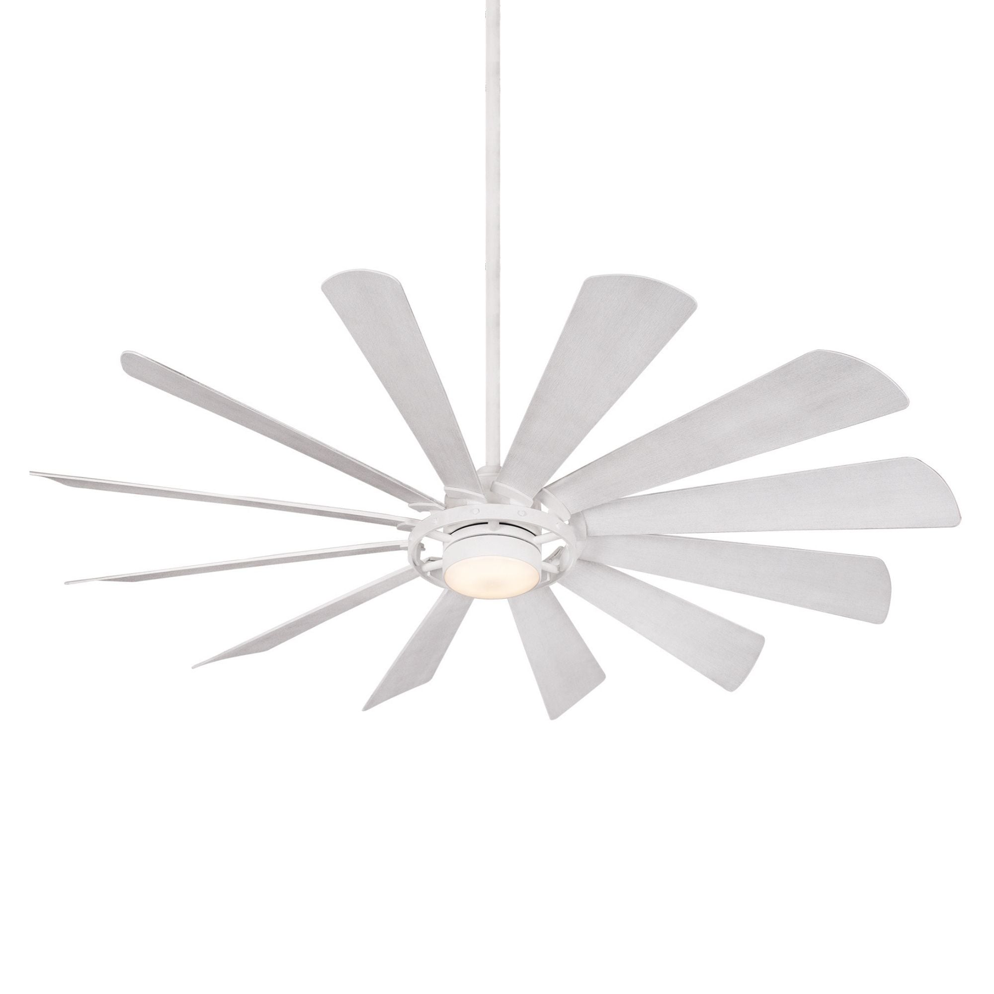 Windmolen LED 65" Wet Rated Smart Ceiling Fan, Textured White