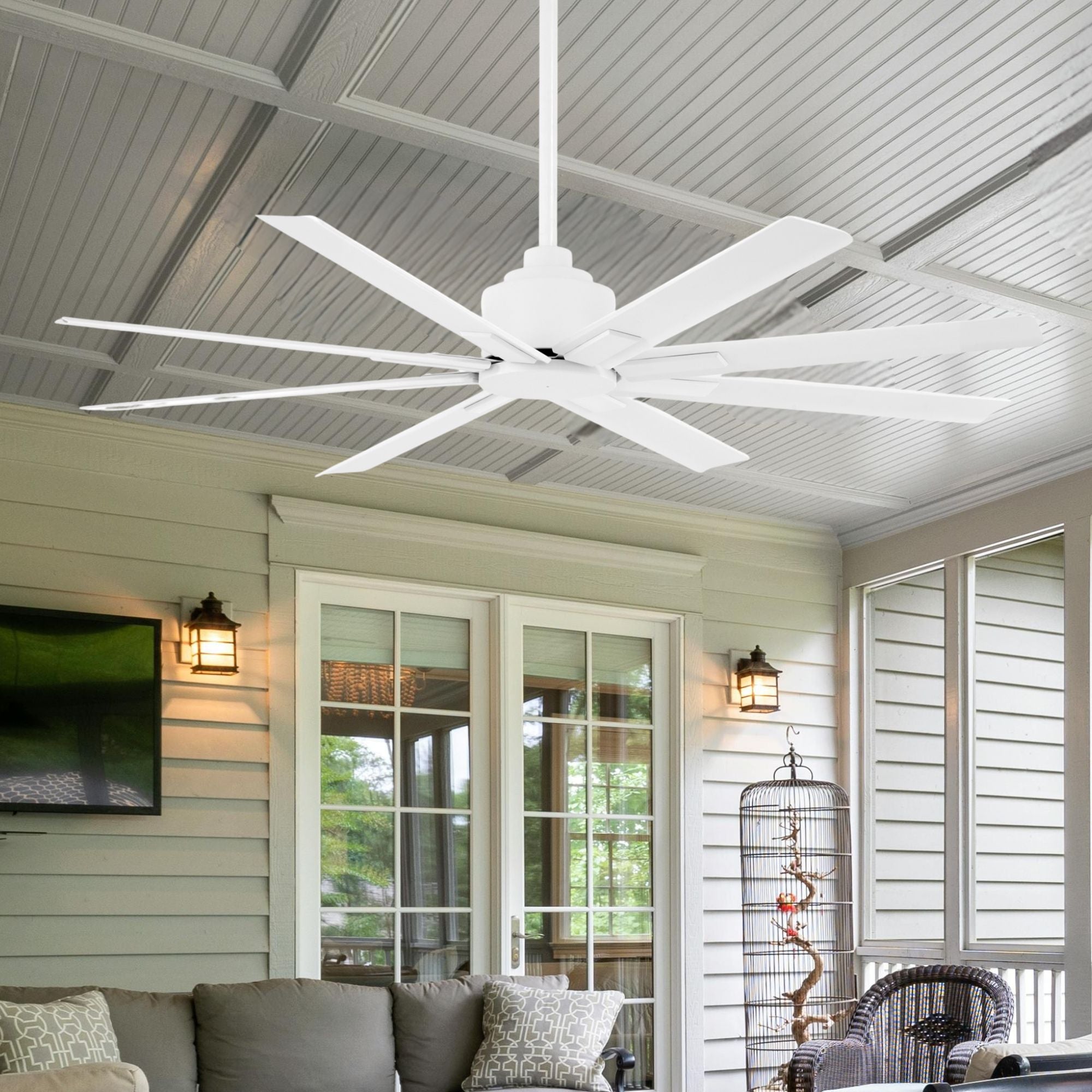 Xtreme H2O 52" Windmill Outdoor Ceiling Fan - Bees Lighting