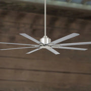 Xtreme H2O 65" Windmill Outdoor Ceiling Fan with Remote, Brushed Nickel