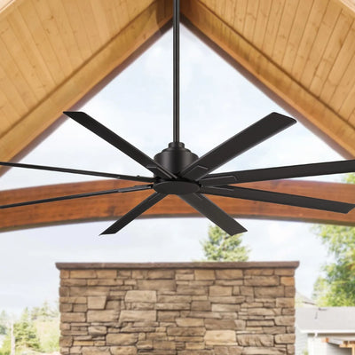 Xtreme H2O 65" Windmill Outdoor Ceiling Fan with Remote, Black Coal