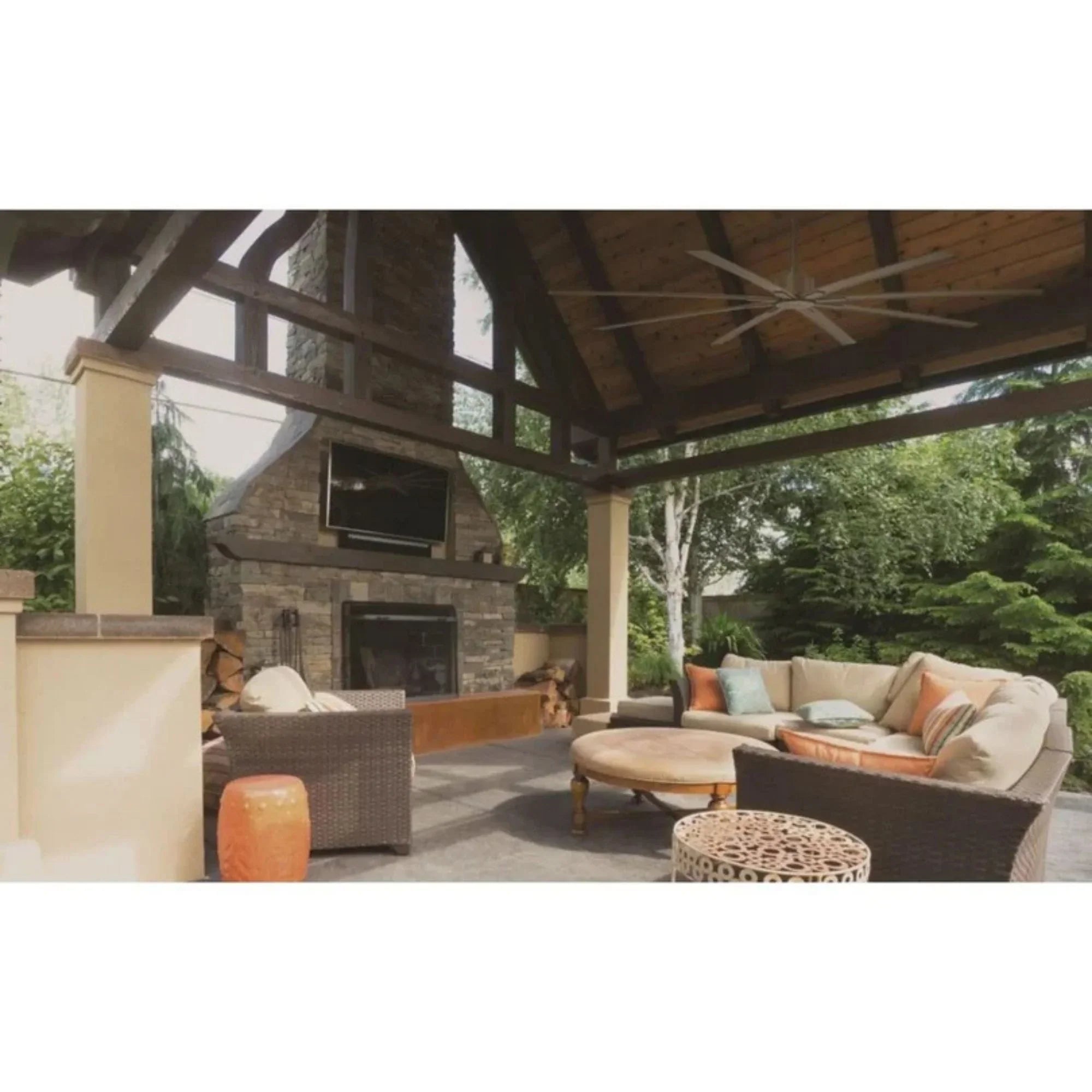 Xtreme H2O 65" Windmill Outdoor Ceiling Fan with Remote, Oil Rubbed Bronze