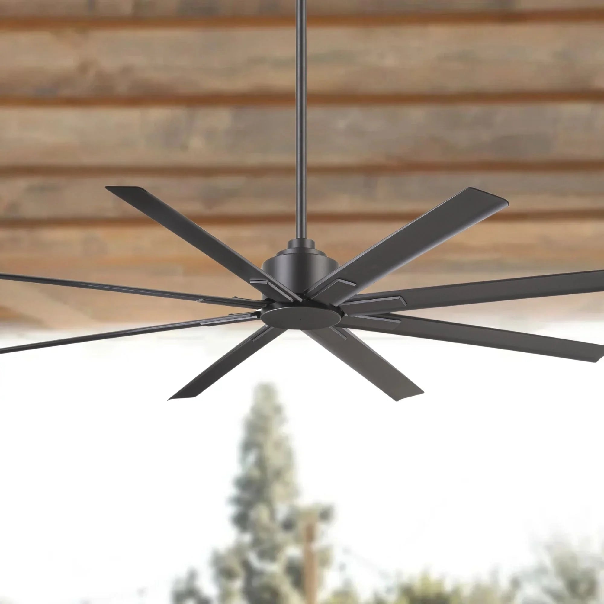 Xtreme H2O 65" Windmill Outdoor Ceiling Fan with Remote, Smoked Iron