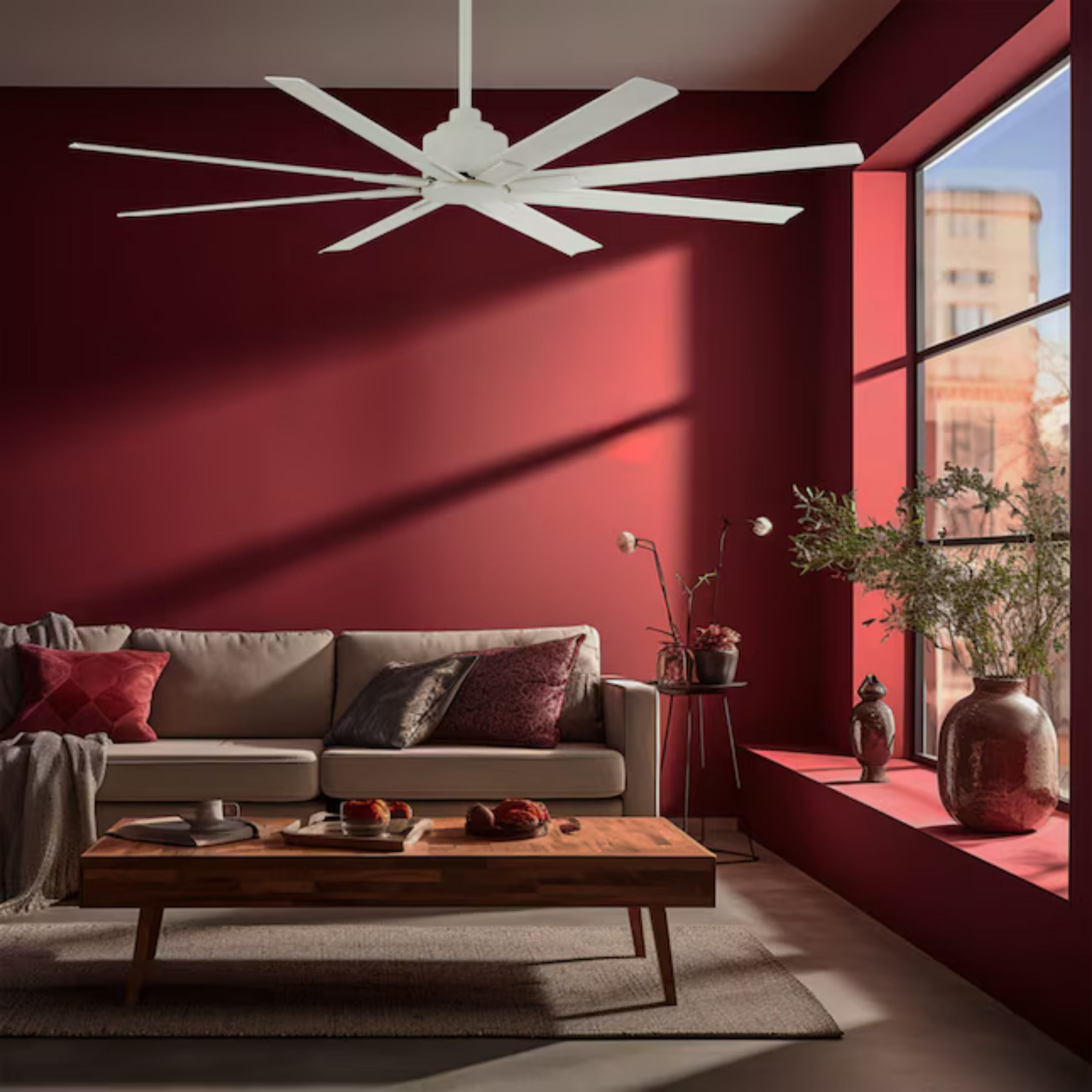 Xtreme H2O 65" Windmill Outdoor Ceiling Fan with Remote, Flat White