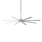 Xtreme H2O 84" Large Windmill Outdoor Ceiling Fan with Remote, Brushed Nickel