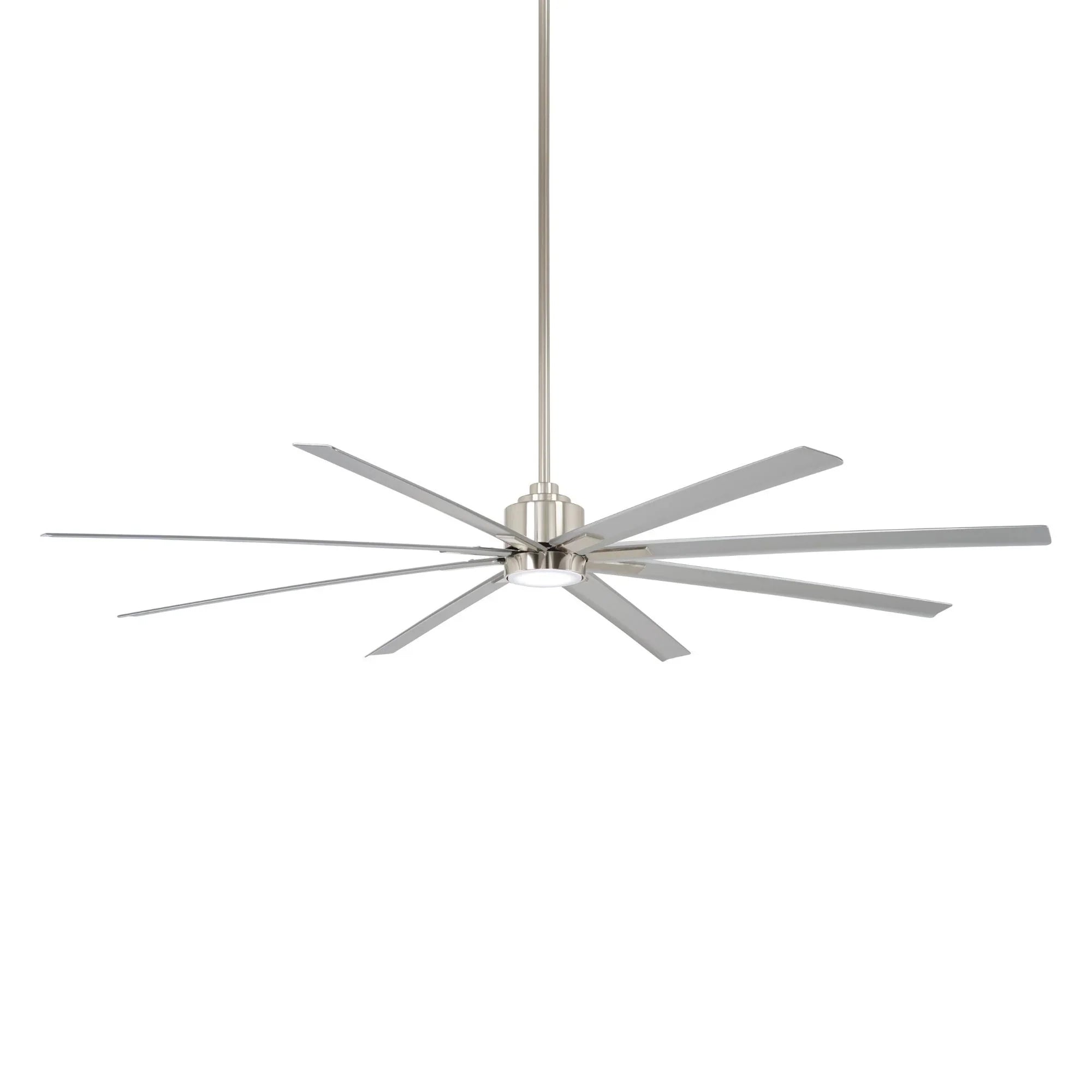 Xtreme H2O 84" Large Windmill Outdoor Ceiling Fan with Remote, Brushed Nickel