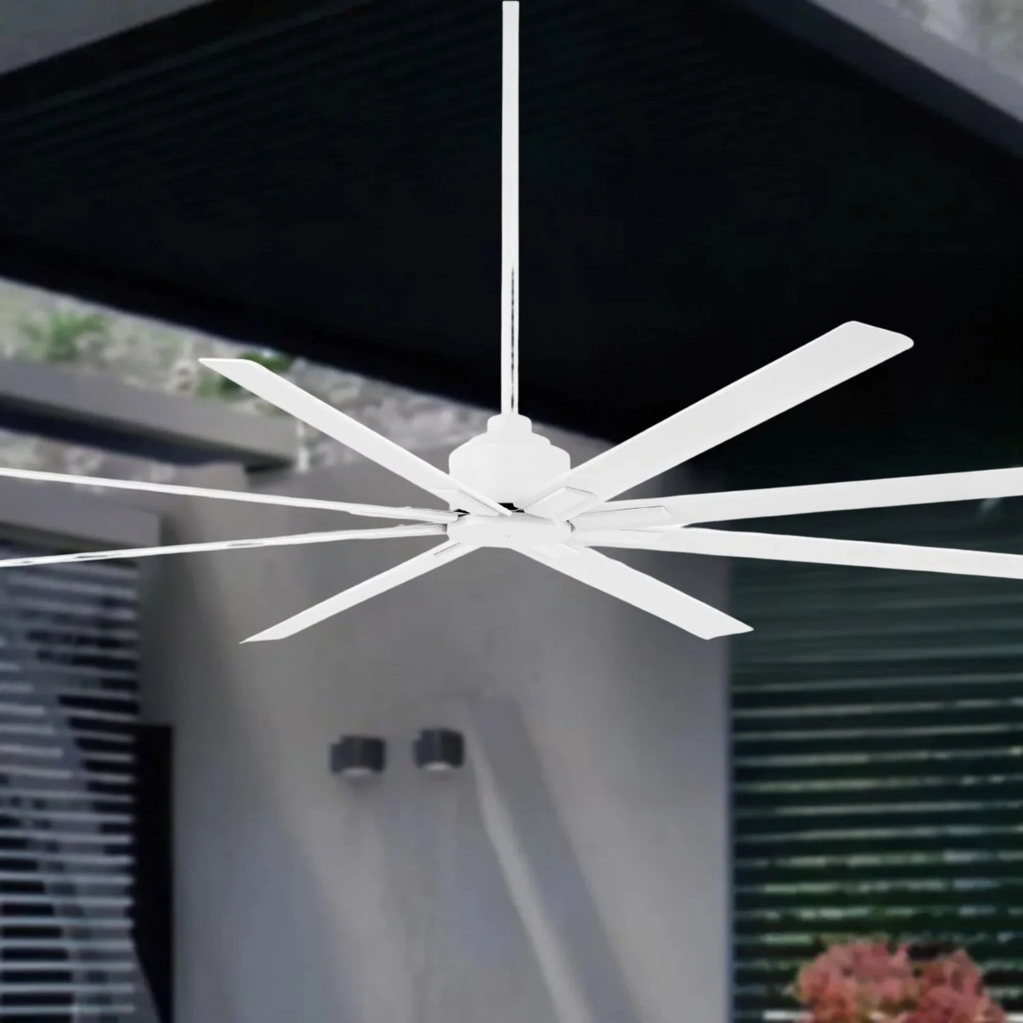 Xtreme H2O 84" Large Windmill Outdoor Ceiling Fan with Remote, Flat White