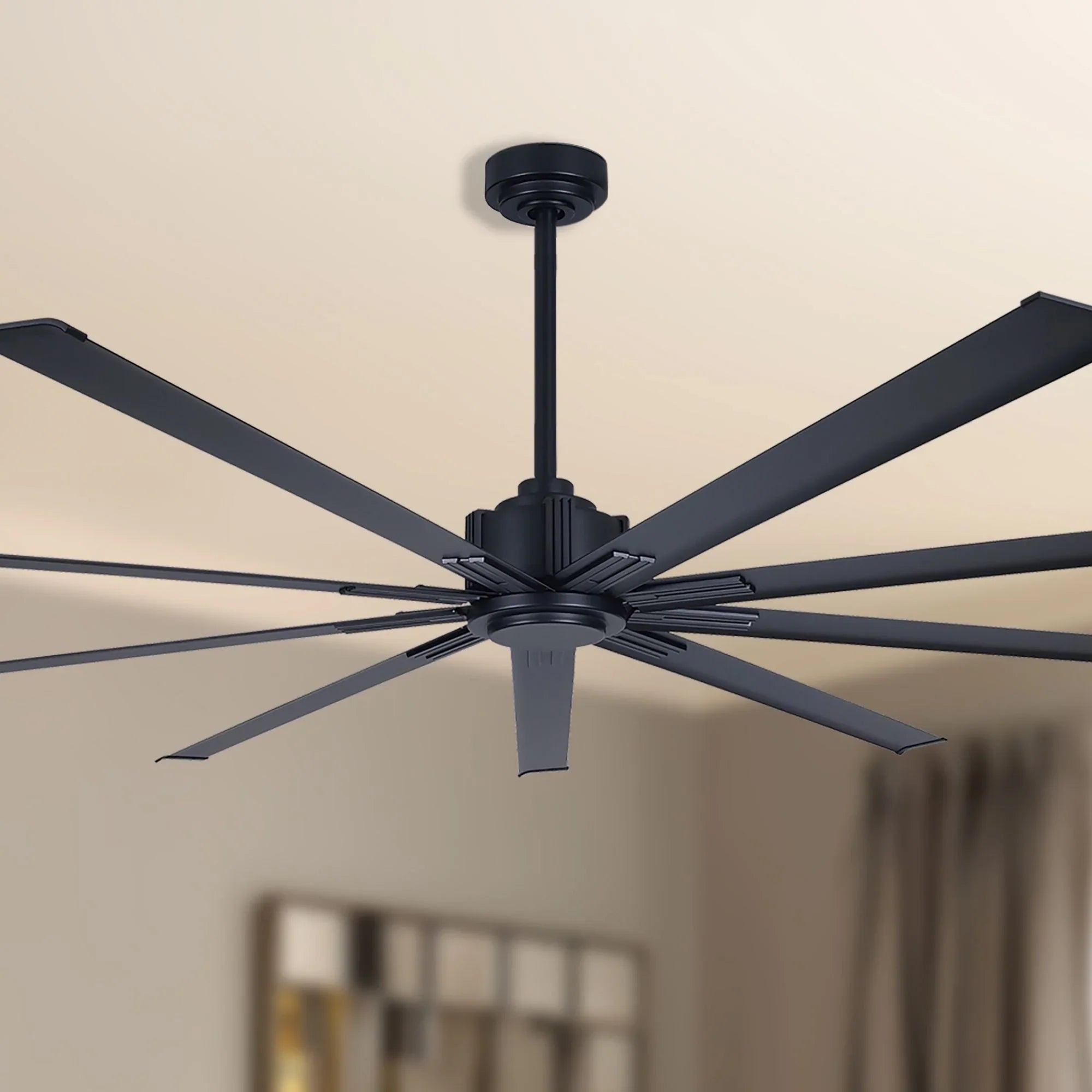 Xtreme 72" Windmill Ceiling Fan with Remote, Coal Black